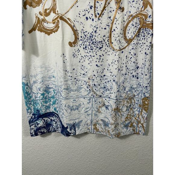 Ruthless Art Shirt Mens Size 2XL Geometric Short Sleeve Embroidered Multicolor - Picture 5 of 12